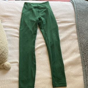 Lululemon everglade green instill leggings 25”
